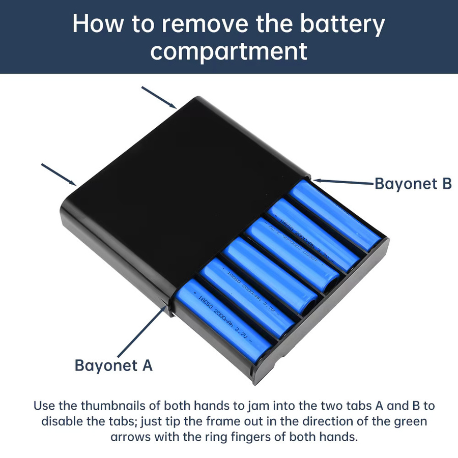 Aideepen DIY USV Power Bank Kit für Router und Mobilgeräte, 5V 9V 12V Ausgang, Schwarz - Bild 2