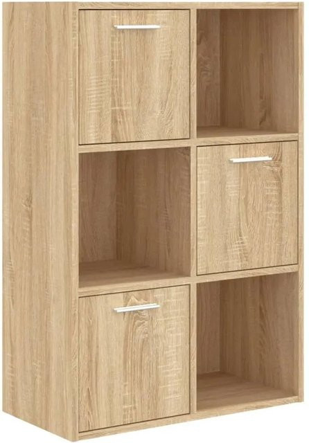 vidaXL Lagerschrank Sonoma-Eiche aus Holzwerkstoff, Farbe: Braun, B/T/H: 60 x 29,5 x 90 cm - Bild 1