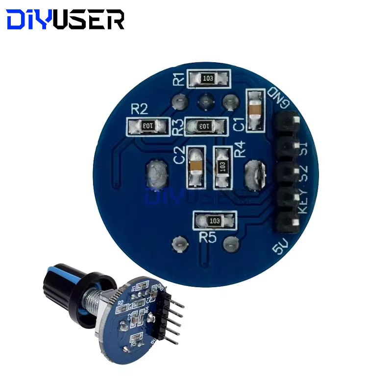 DIYUSER Drehgebermodul EC11 mit rundem Audio-Drehpotentiometer-Knopf für Brick Sensor Entwicklung - Bild 2