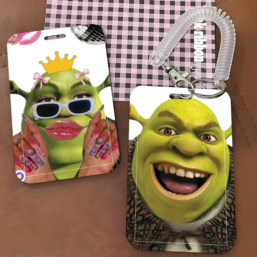 Niedrige S-Shrek Ausweishülle aus Kunststoff für Schulkarten, Zugangskarten und Buskarten in Multicolor - Bild 2