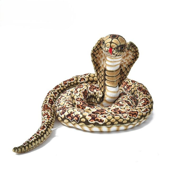Yiran Health & Beauty Schlangen-Stofftier Python Kobra, Stoffpuppe, ab 14 Jahren - Bild 1