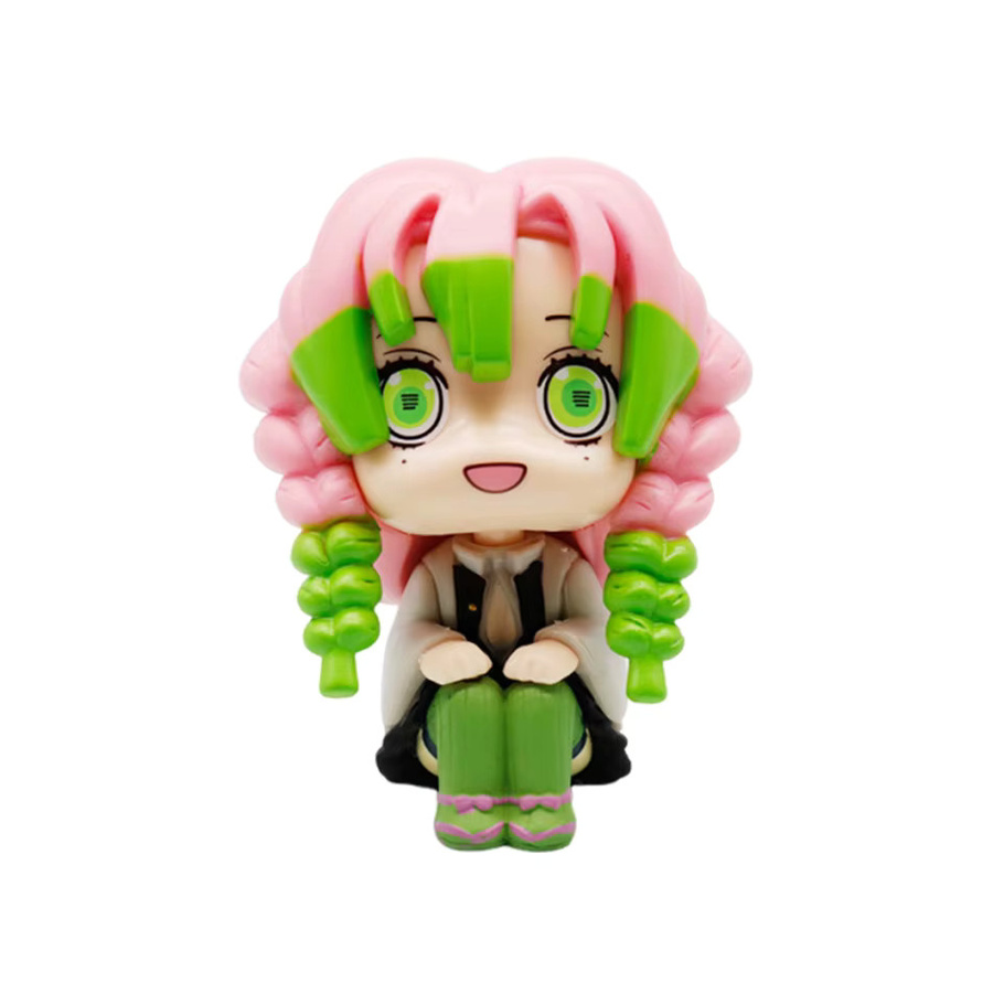 Bandai Demon Slayer Q Edition Aprikose Shoulang Mili Fugang Yoshiyuki, PVC-Modell Ornament, Kunststoff, Bunt / Mehrfarbig - Bild 2