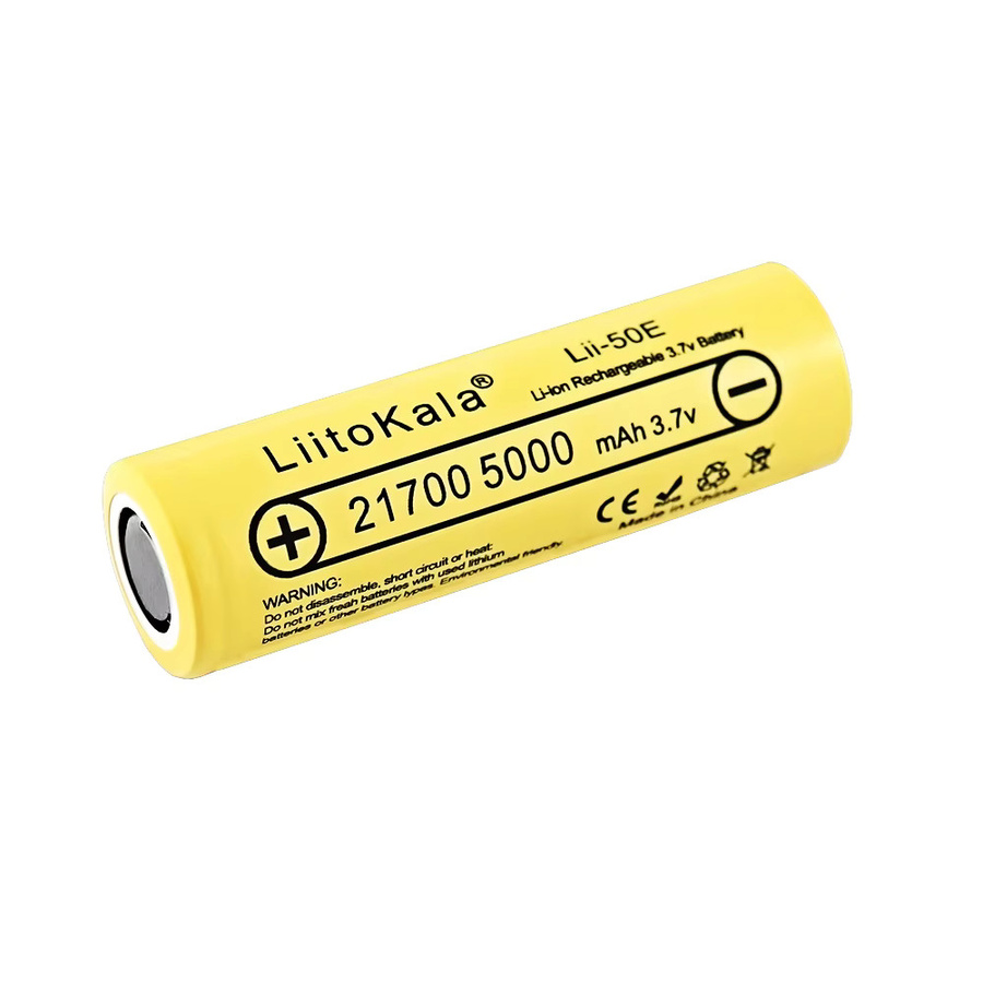LiitoKala 21700 Li-Ionen-Akku 5000 mAh 3,7 V Hochleistungsakku Gelb - Bild 2