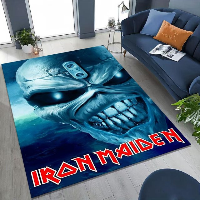 Faviora 3D I-Iron-Maidens Musikband Kunst Teppich Rutschfeste Bodenmatte für Wohnzimmer und Schlafzimmer B/B: 40 x 60 cm - Bild 1