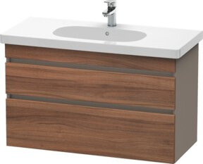 Duravit Waschtischunterschrank DuraStyle in Natur, wandhängend, mit 2 Schubladen, B: 100 cm, T: 45,3 cm, H: 61 cm - Bild 1