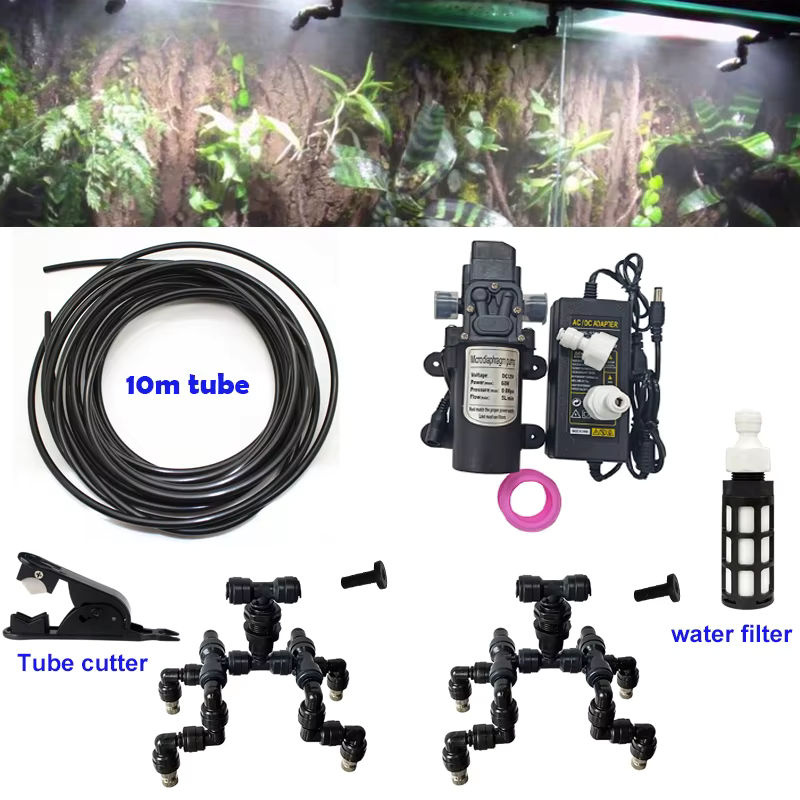 ENTENCO Reptilien-Nebelgerät in Weiß mit leiser Pumpe als Sprühsystem-Set für Pflanzen, Gewächshaus, Garten und Terrarium - Bild 2