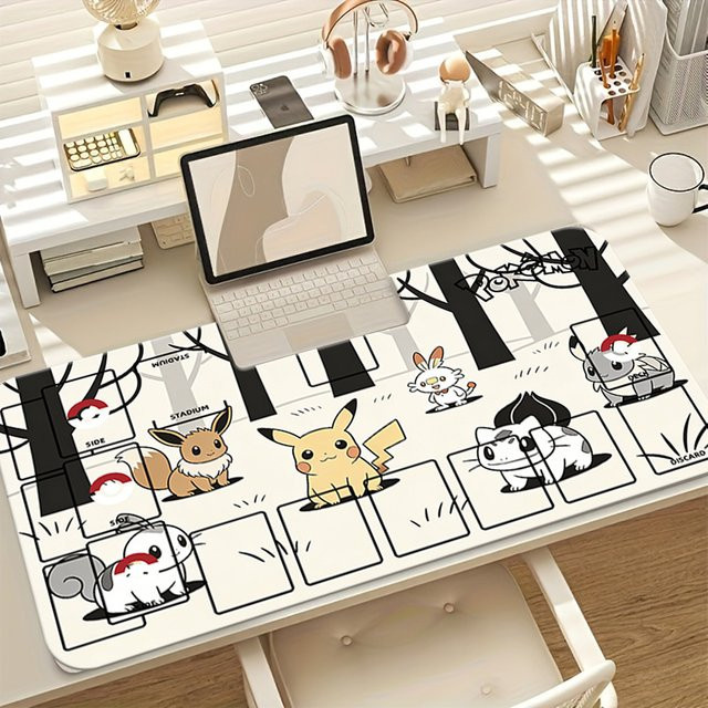 Potdemiel Pokémon Schwarz-Weiß, Gaming-Mauspad, Schreibtischunterlage - Bild 1