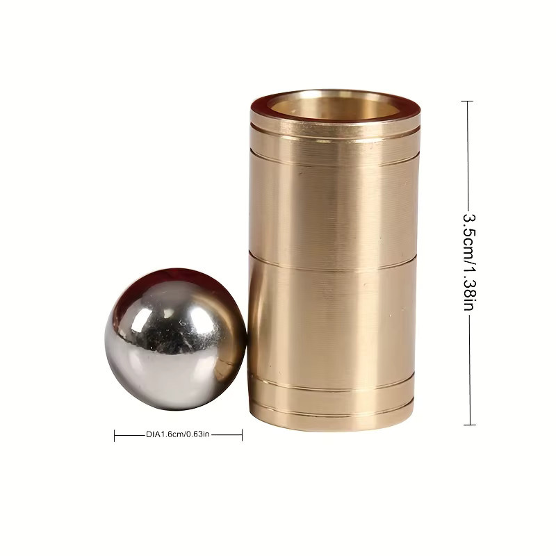 HALLO MAGIC Ball & Tube Mystery, Zauberspielzeug, Messing - Bild 2