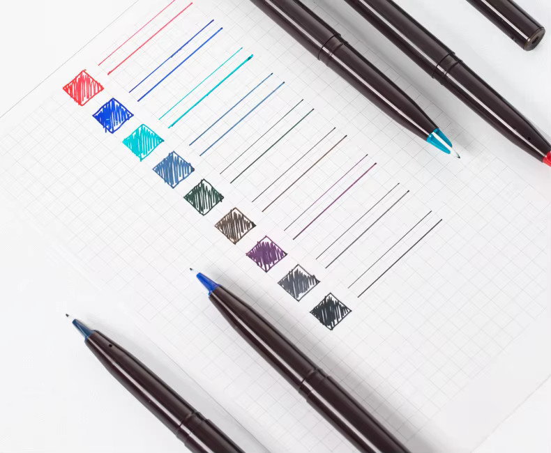 Pentel Arts Stylo Skizze Fineliner für Manga und Architektur in Schwarz JM20 - Bild 3