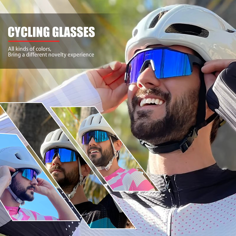 Kapvoe Sportsonnenbrille, Unisex, Vollrand, Kunststoff - Bild 2