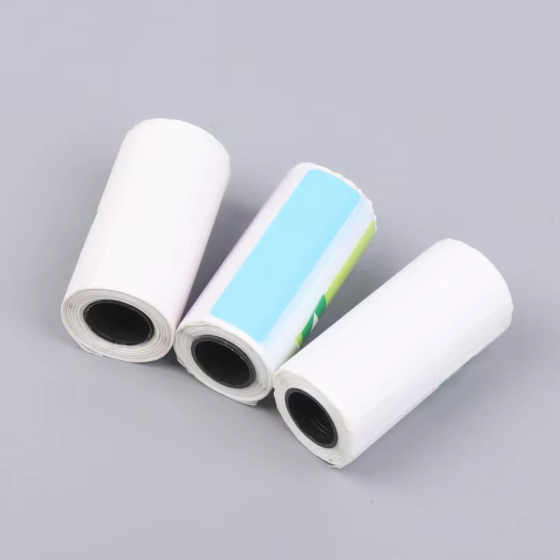 Paperang Thermopapier Etikettenrollen selbstklebend für Taschen-Minidrucker P1 P6 A8-Serie, 5 Rollen, 15 mm und 30 mm - Bild 1