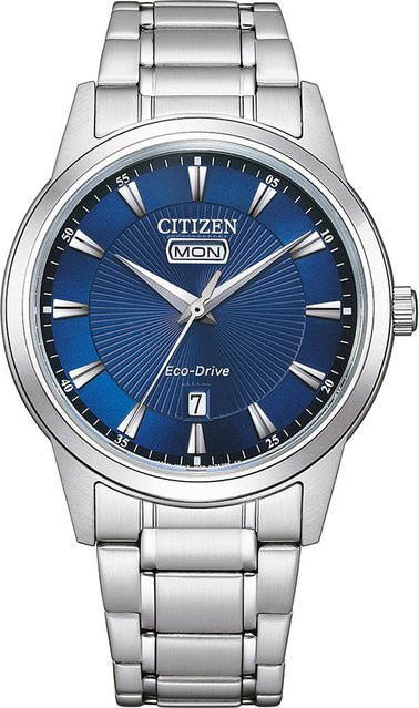 Citizen Armbanduhr, Solar, Edelstahl, Blau, 40 mm, Herren - Bild 1
