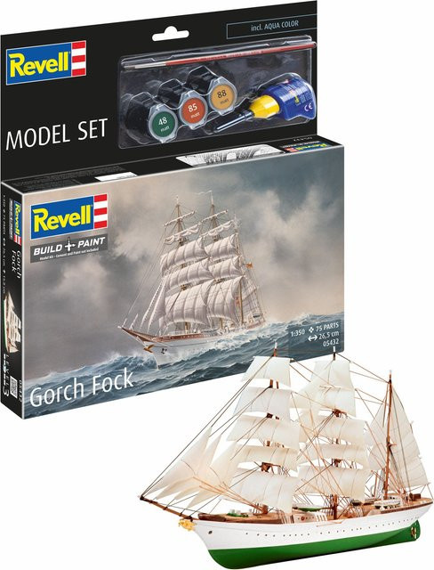 Revell Model Set Gorch Fock, Modellbausatz, 1:350 - Bild 1