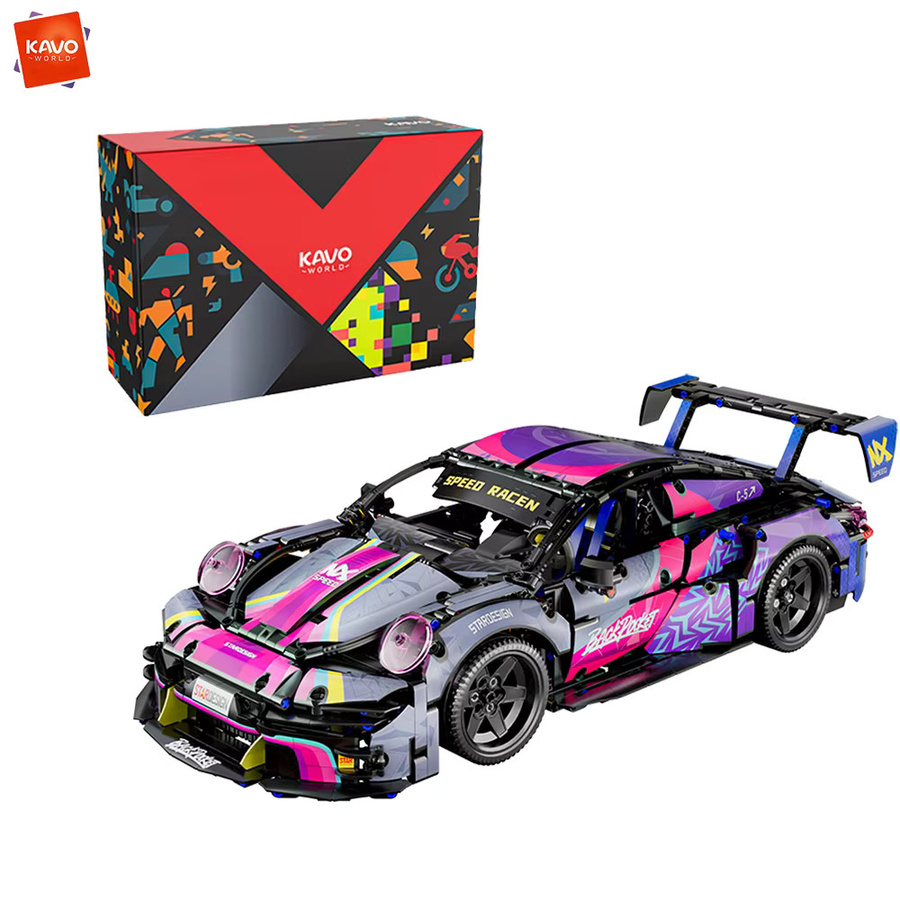KAVOWORLD Lila Sportwagen Baukasten, 1:10, 1611 Teile - Bild 6