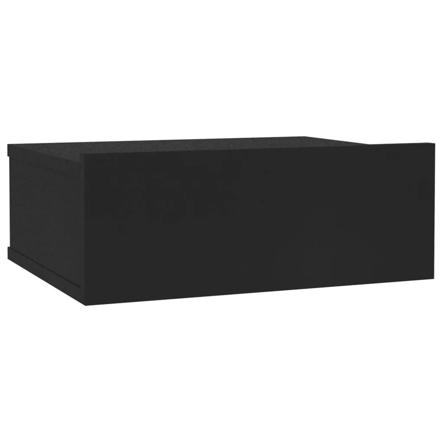 vidaXL Hängender Nachttisch in Schwarz aus Holzwerkstoff, B/T/H: 40 x 30 x 15 cm - Bild 2