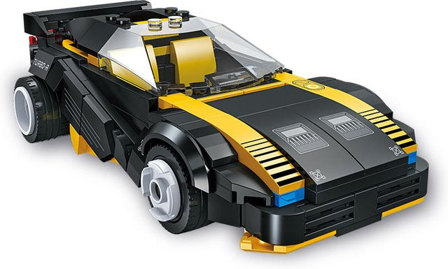 Xturboman Cyberpunk 2077 Turbo-R 740 Super Sportwagen, Spielfahrzeug, Ziegelmodell - Bild 1