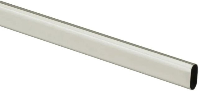 Hettich Schrankrohr oval aus Edelstahl in Silber Nickel-matt mit einer Länge von 1200 mm - Bild 1