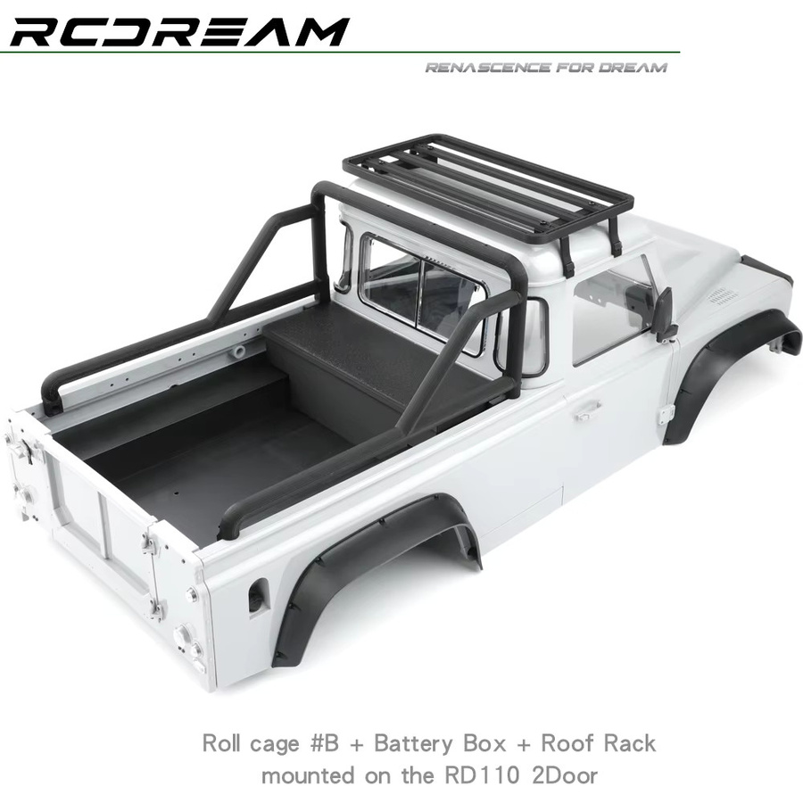 Rcdream Ersatz batterie kasten werkzeug kasten überroll käfig 3d gedruckt Zubehör - Bild 2