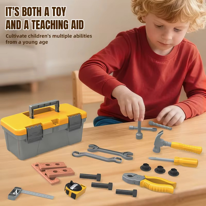 Kmoist Toolbox Kit Simulation Reparatur Werkzeuge, Lernspielzeug, Kunststoff - Bild 4