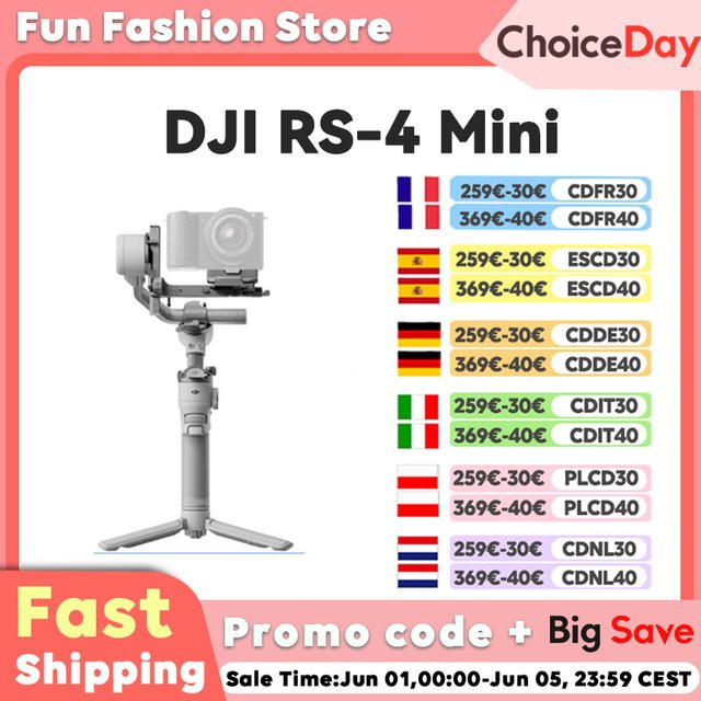 DJI RS 4 Mini Kamera-Gimbal Stabilisator in Grau mit 2 kg Nutzlast - Bild 2