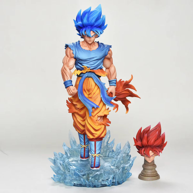 Bandai Dragon Ball Z Goku Super Saiyajin Action Figure aus Kunstharz, mehrfarbig - Bild 3