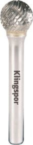 Klingspor HF 100 D Hartmetallfräser mit Spezialverzahnung für Inox, Farbe: Silber, B/T/H: 9,6 x 8 x 6 mm - Bild 1