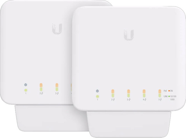 Ubiquiti UniFi USW-FLEX Doppelpack Ethernet LAN Switch in Weiß - Bild 1