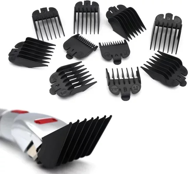 ROSYOUS Limit-Kämme-Set, 10-teilig, Schwarz, Unisex - Bild 1