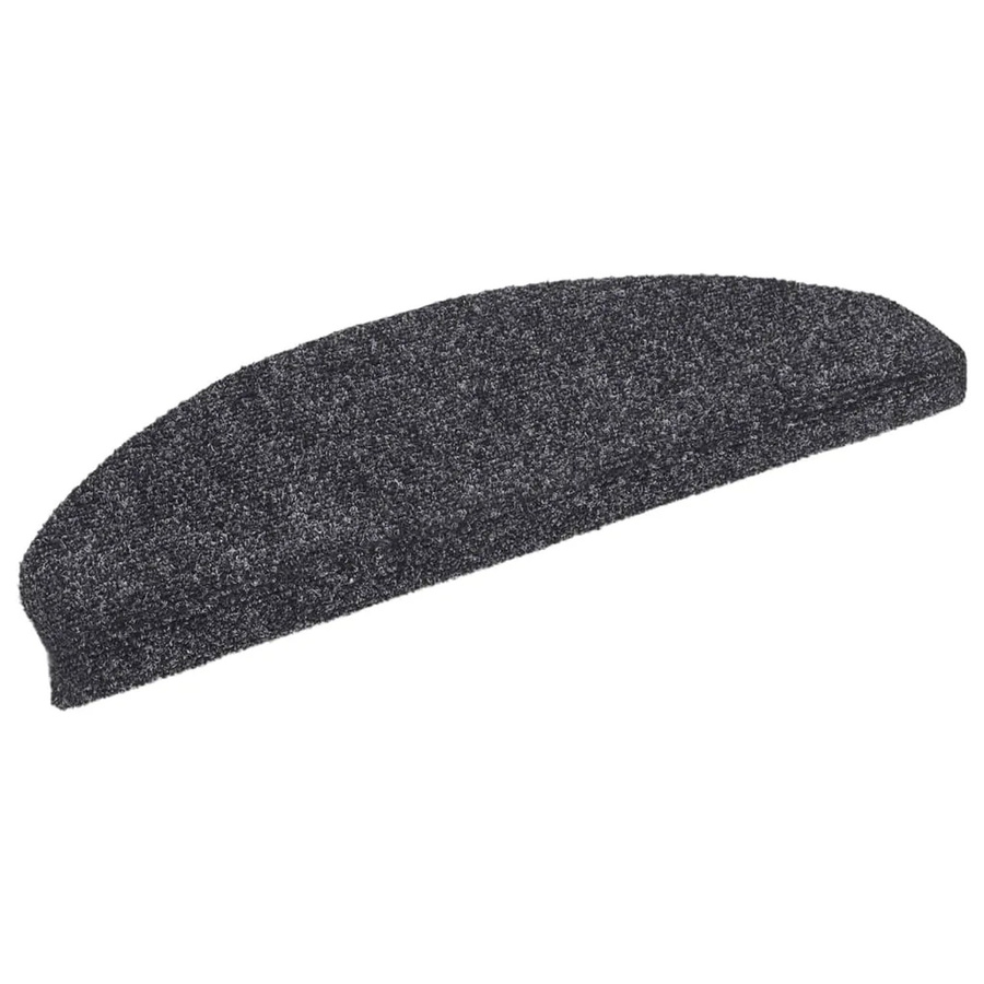 vidaXL Selbstklebende Treppenmatten 10 Stück Dunkelgrau B/T/H: 65 x 21 x 4 cm - Bild 2