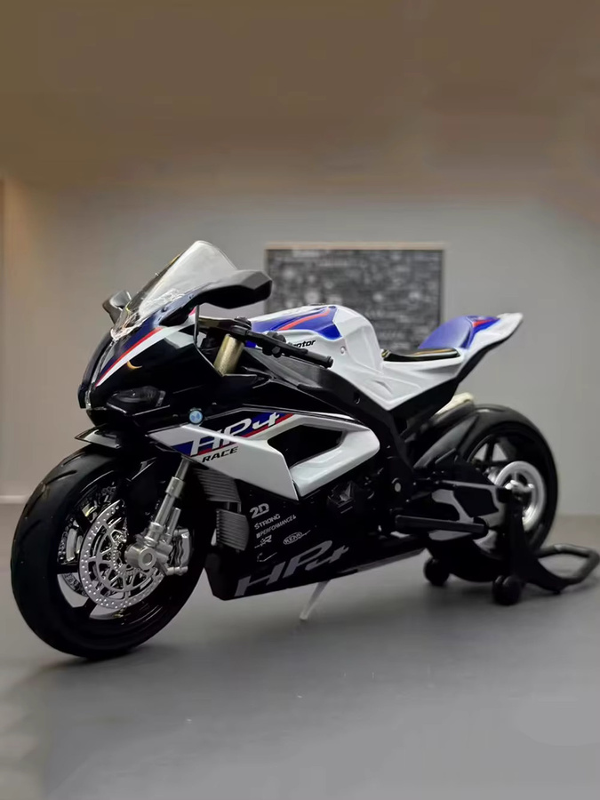 MAKEDA HP4 Modell Spielzeug, Miniatur Motorrad, 1:12, mit Licht und Sound - Bild 6