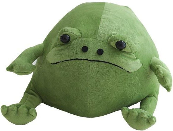 Grüne Froschpuppe, Plüschtier, Stoffpuppe - Bild 1