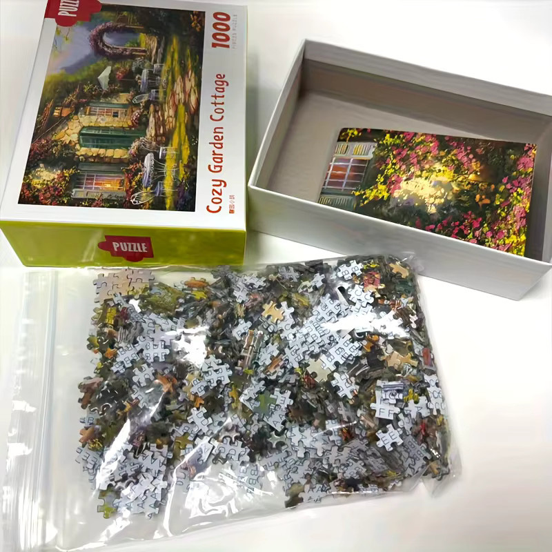 MaxRenard Cozy Garden Cottage Scene, Mini-Puzzle, 1.000 Teile - Bild 2