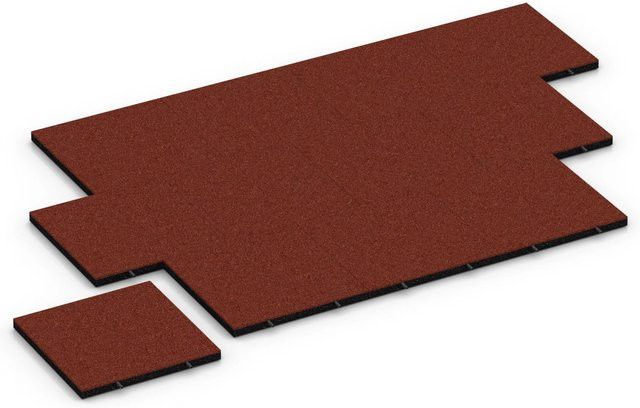 WARCO Fallschutzplatte in Ziegelrot, B/T/H: 50 x 50 x 4 cm - Bild 1