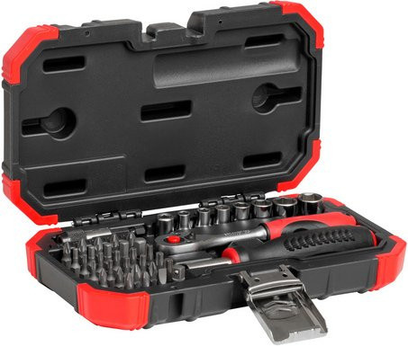 Gedore red Bitsatz 40-teilig 1/4 Zoll 6,3 mm in Schwarz und Rot - Bild 2