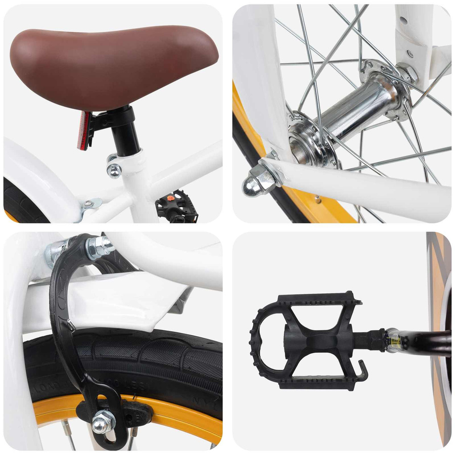 VD Home Furnishing Kinderfahrrad, 16 Zoll, Weiß - Bild 2