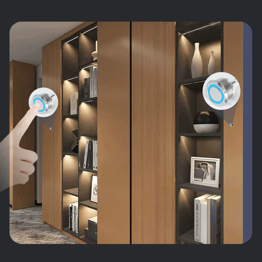 Stufenloser LED-Dimmer mit Touch-Schalter für LED-Streifen und Schrankleuchten, kompatibel mit DC 5 V, 12 V und 24 V - Bild 6