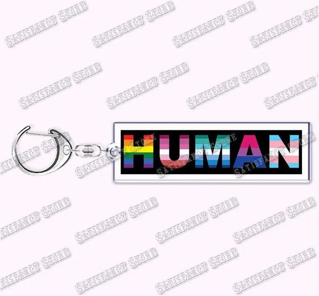 CHIC STUDIO Schlüsselanhänger Dinosaurier, Regenbogen, Unisex, white - Bild 1