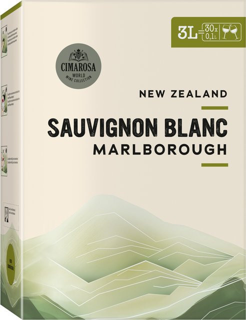 Cimarosa Sauvignon Blanc Marlborough trocken Weißwein 2025 3 l - Bild 1