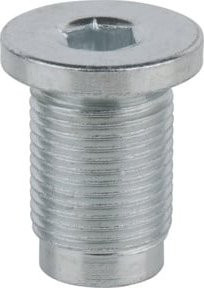 KS Tools Ölablassschraube Innensechskant 8mm, M18x1,5x27mm, Farbe: Silber, 10er-Pack - Bild 1