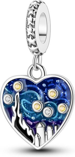 YIRAN Jewelry Anhänger Kupfer, Zirkonia, Kristall, Damen, blue - Bild 1