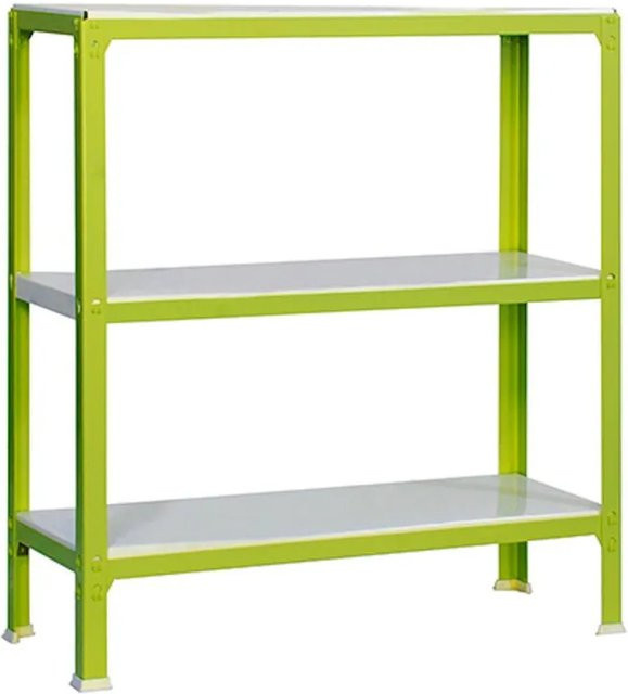 PROREGAL Wohnregal Living Koala aus Metall mit 3 Fachböden, Farbe Grün/Weiß, H x B x T: 90 x 100 x 30 cm - Bild 1