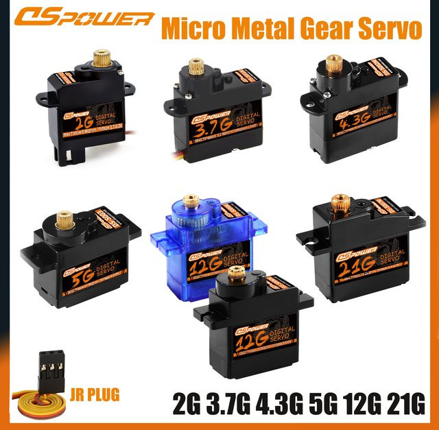 DSPOWER Digital Micro Servo, Metall, Schwarz - Bild 1