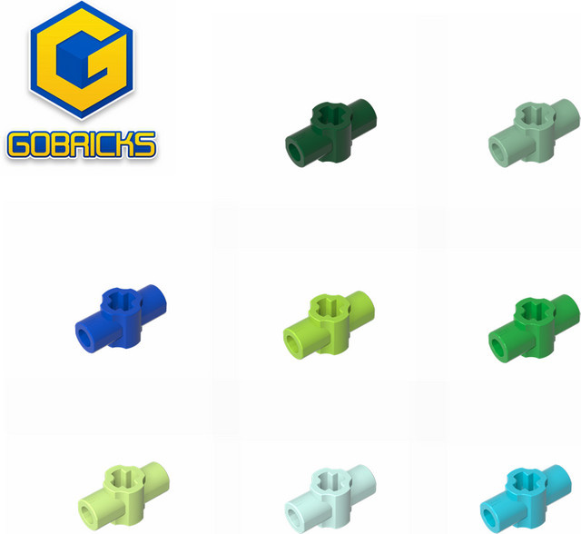 GOBRICKS Perpendicularer Achsverbinder-Nabe, Zubehör, Kunststoff - Bild 1
