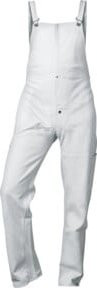 CRAFTLAND Schweißerlatzhose aus Rindvollleder in Braun und Weiß, Größe XXL - Bild 1