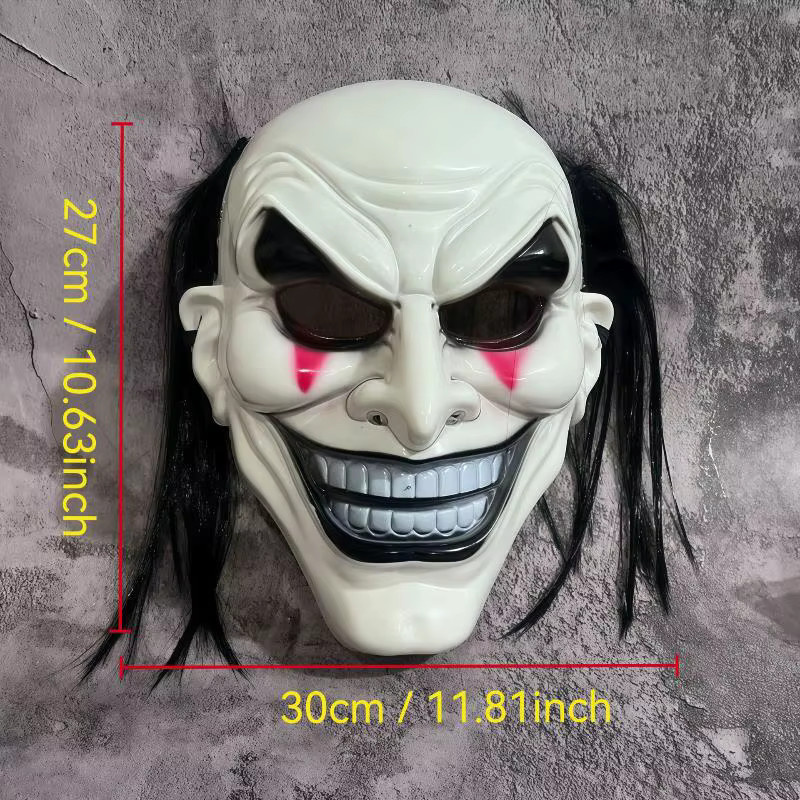 Halloween Horror Teufel Kürbis Maske, Cosplay Roleplay Kostüm Requisiten - Bild 5