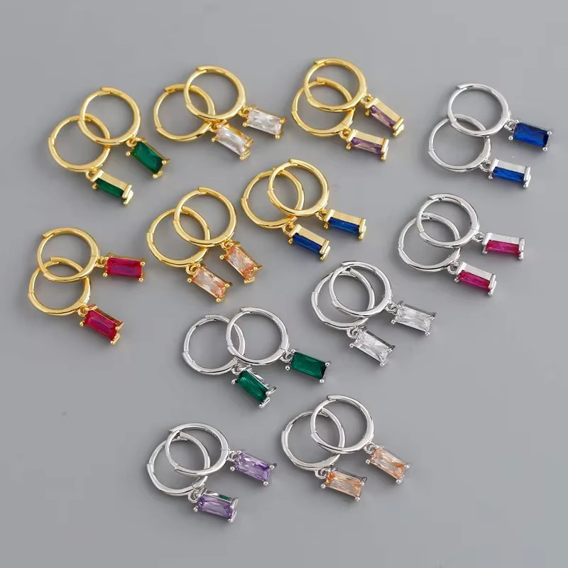 Maodane Creolen Edelstahl, Zirkonia, Gold, Damen - Bild 1