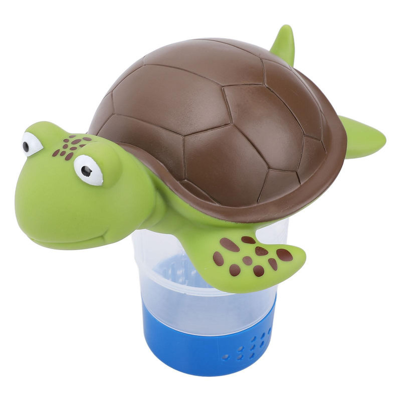 GoolRC Schwimmender Chlorinator Spender in Schildkröten-Design aus PVC, Mehrfarbig - Bild 4