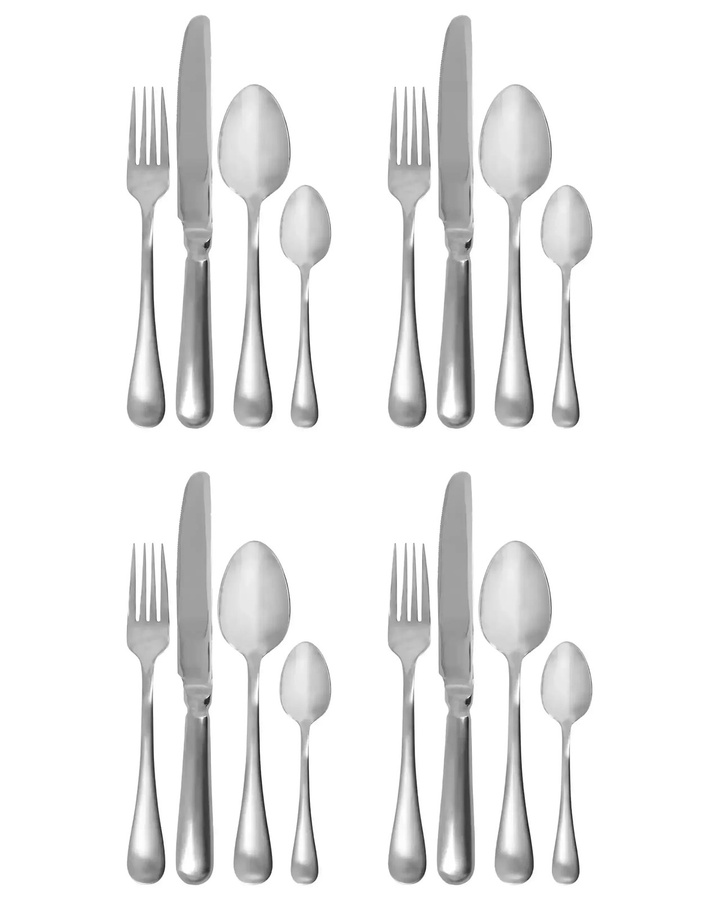 House Doctor Besteckset Brush in Silber, 16-teilig - Bild 1