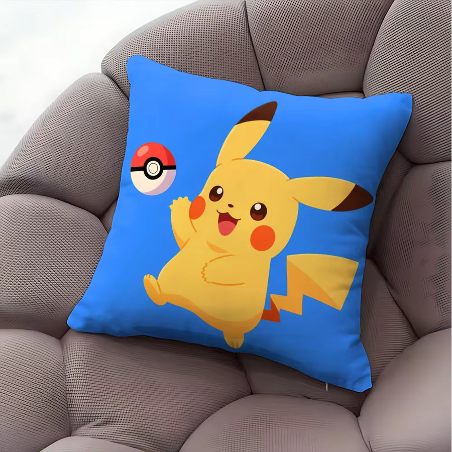 Potdemiel Kawaii Pokepokes Kissenbezug, quadratisch, Blau, B/T/H: 30 x 30 x 30 cm - Bild 2