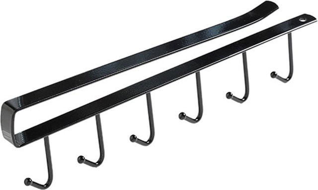 CosyHome Schrankhaken aus Stahl in Schwarz Matt, rostbeständig und verdicktes Design - Bild 1